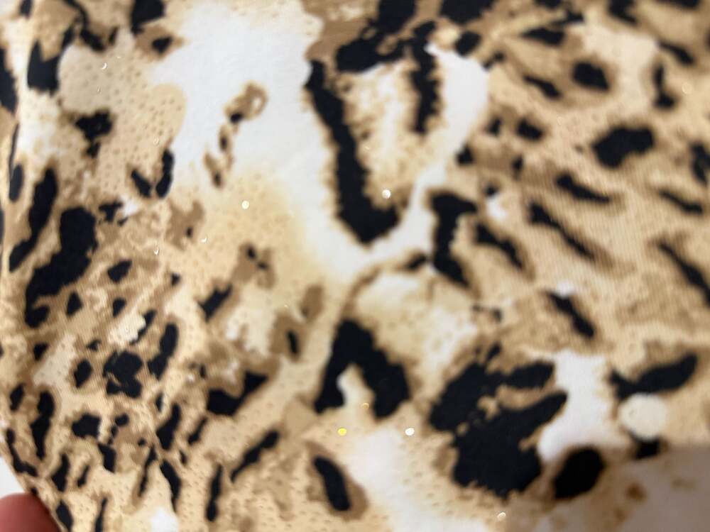 Tail Women's Leopard Print Long Sleeve Half Zip Pullover Shirt - Picture 6 of 6